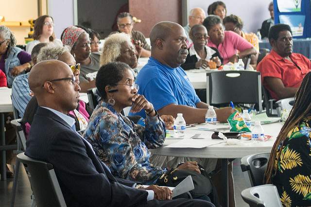 The Gross Gathering in Chatham was held after Lori Burns contacted the Center for Neighborhood Technology. 
Photo courtesy of Center for Neighborhood Technology