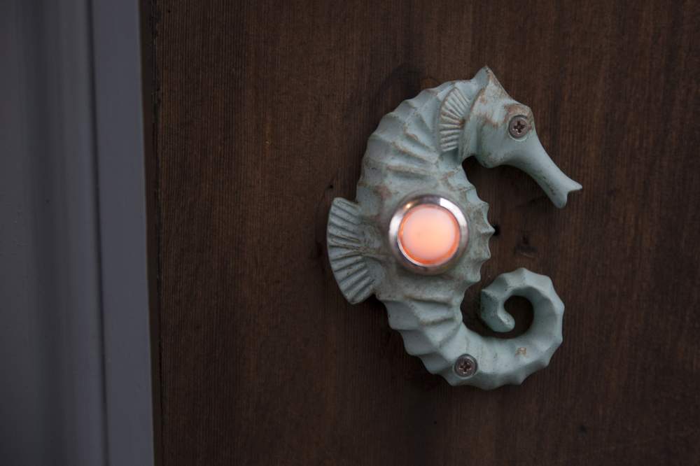 A doorbell at Dave Lazzaro’s house. He said the house could fund his retirement. A doorbell at Dave Lazzaro’s house. He said the house could fund his retirement.