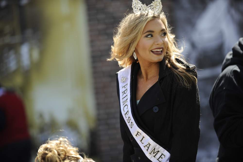 Jamie Harmon, a 19-year-old freshman at Southern Illinois University, is this year’s “Princess Flame.”